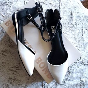 Black & White Studded Flats